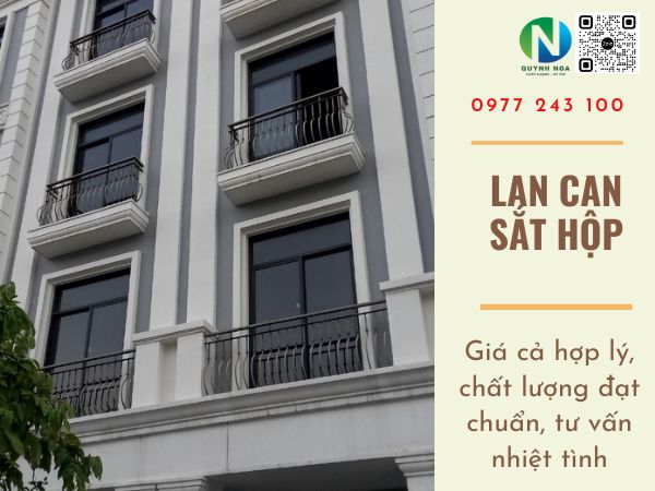 thi công lan can sắt hộp